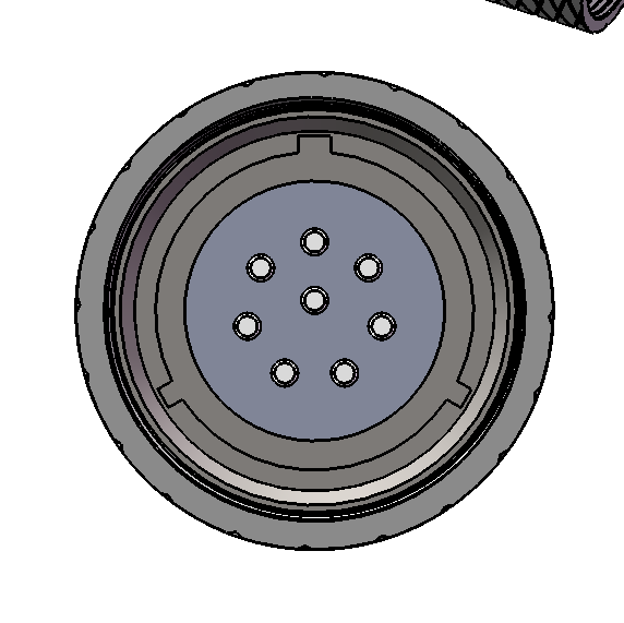 موصل طاقة الألياف الضوئية بـ 4 دبابيس تحت الماء IP68